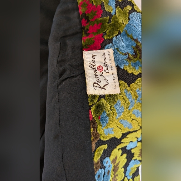 Amazing Vintage 1960s/50s Psychedelic Tapestry Cropped Jacket - Picture 10 of 13